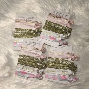 Wedding Bridesmaid Gift Sparkly Glitter Hair Tyes